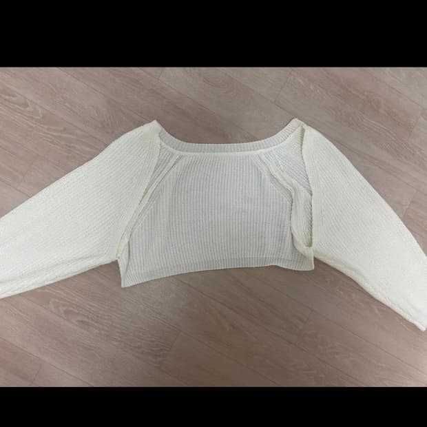 아이보리 볼레로 가디건