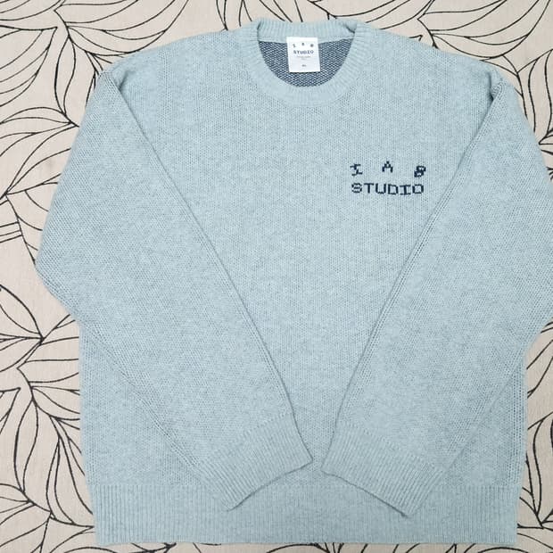 아이앱 스튜디오 니트 스틸 블루 [XL]