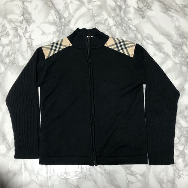 버버리 니트 자켓 정품 집업 152 size