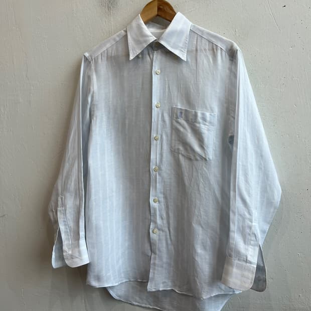 LANVIN 랑방 린넨 셔츠 Made in JAPAN (M)