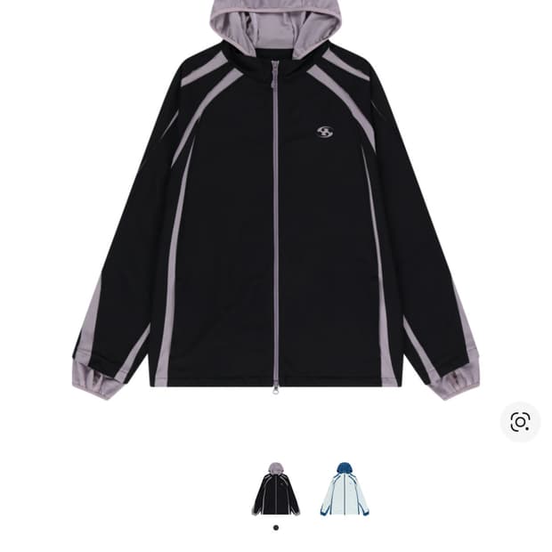 산산기어 슬래쉬 후디 자켓 블랙 2size