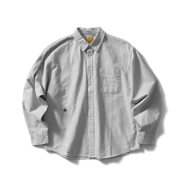 ️️️♦️ RODY2 / 오가닉 코튼 재패니즈 스트라이프 옥스포드 셔츠