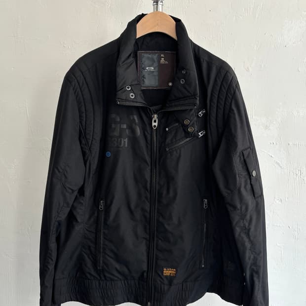 G-Star RAW 지스타로우 블랙 컬러 나일론 유틸리티 자켓