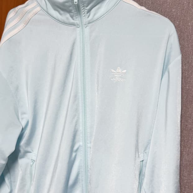 아디다스 트랙탑 하늘색 L 남녀공용