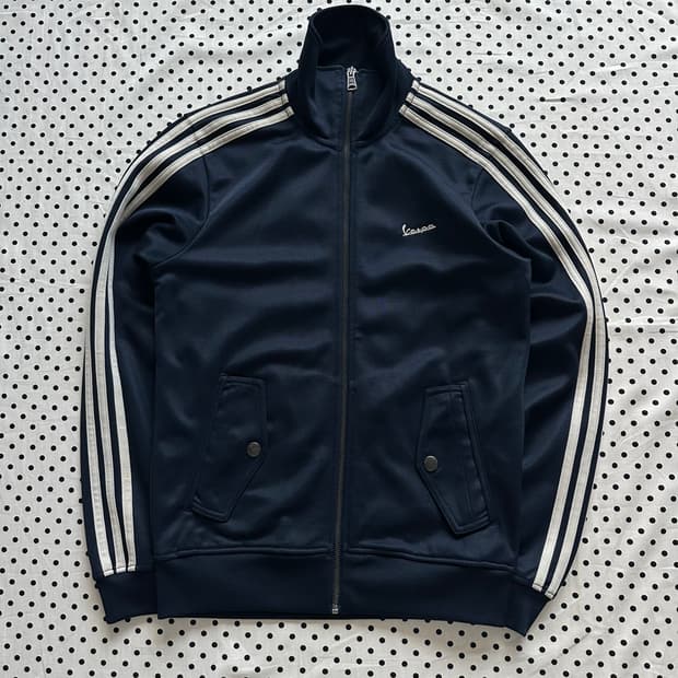 아디다스 x 베스파 네이비 트랙탑져지 희귀져지
