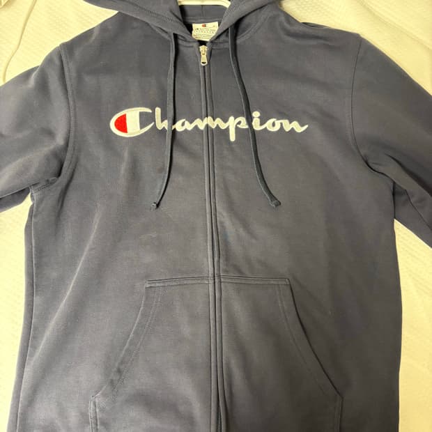 챔피온 후드집업 M 네이비