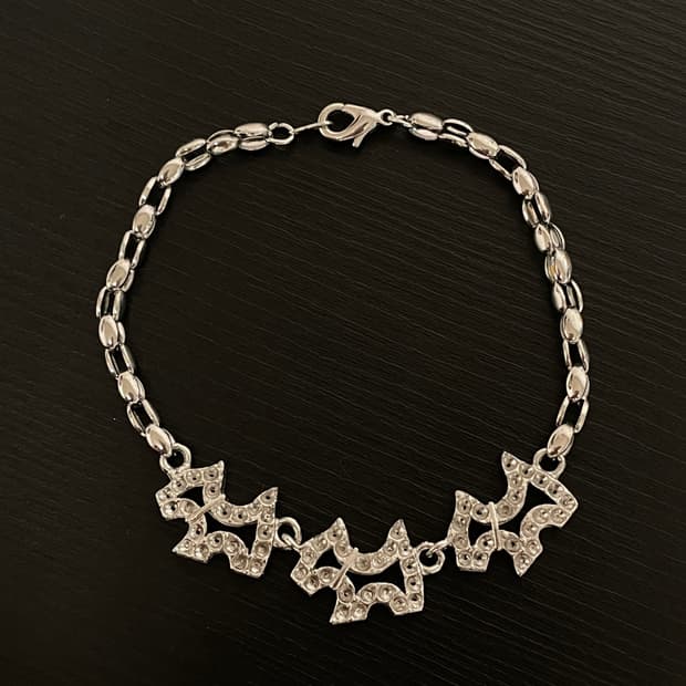 빈티지 아가타st 실버 팔찌