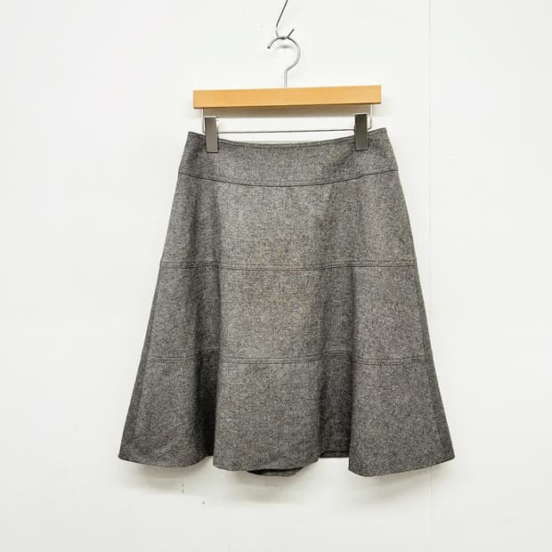 버버리 빈티지 그레이 울 스커트