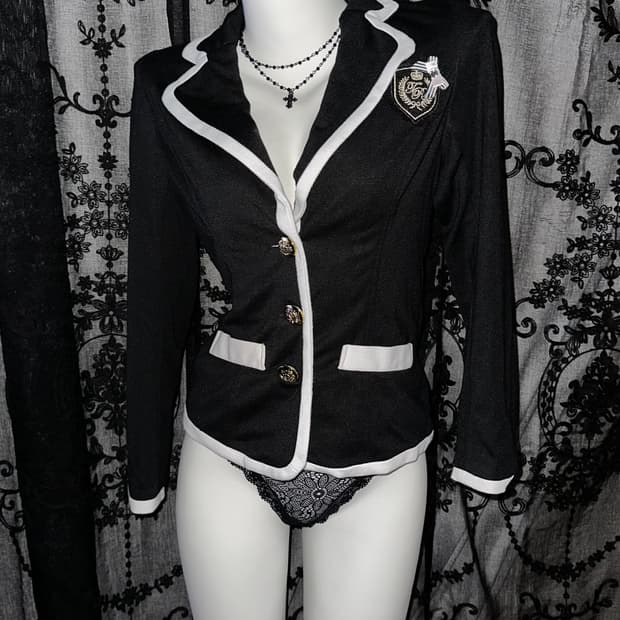 School Gyaru Black Jacket
