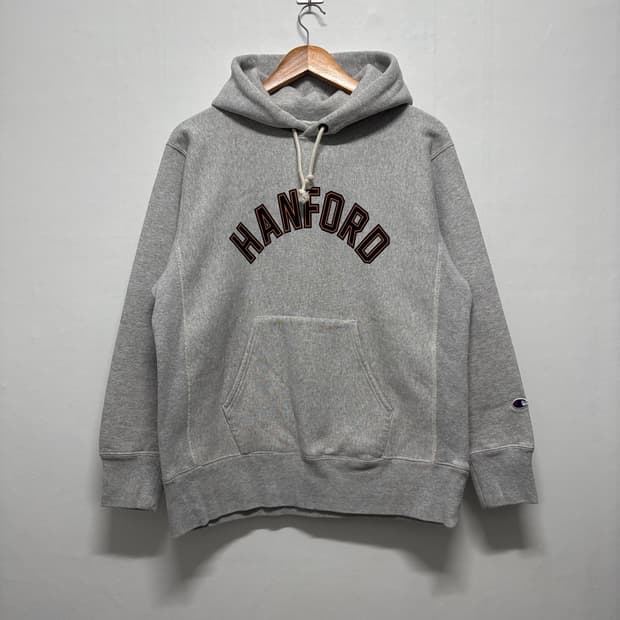 챔피온 리버스위브 블루택 후드티