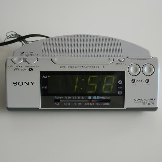 Sony 알람 시계 / 라디오 (mint)