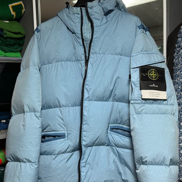 스톤아일랜드 크링클랩스 패딩팝미자