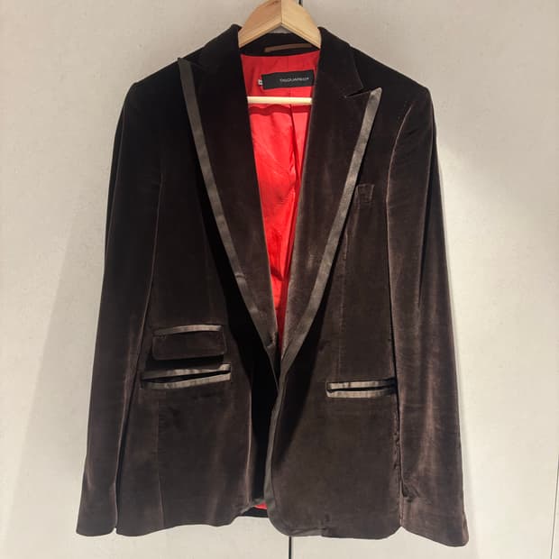 Dsquared2 벨루어 테일러드 재킷