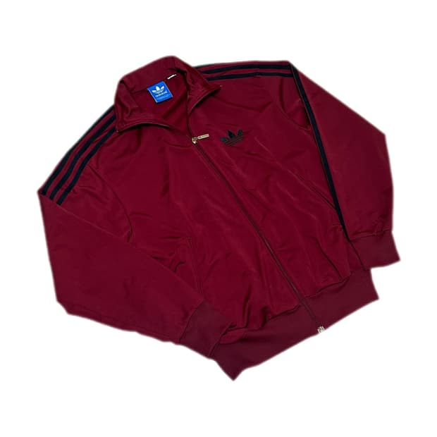 아디다스 파이어버드 블랙 버건디 트랙탑 져지