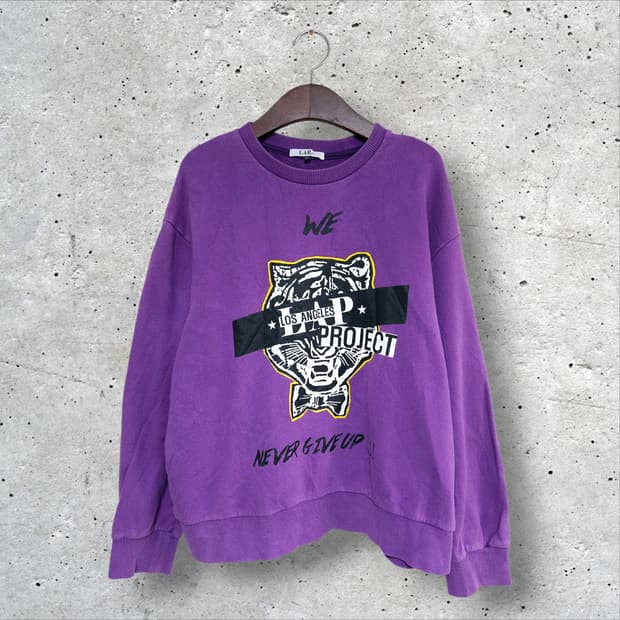 랩 호랑이 오버핏 맨투맨 (95/M)