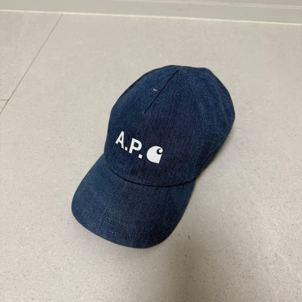 APC X Carhartt Wip 데님 볼캡