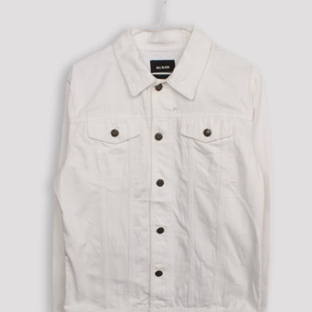 화이트 데님 트러커