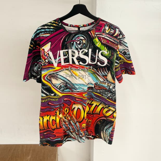 베르수스 베르사체 프린팅 반팔티셔츠