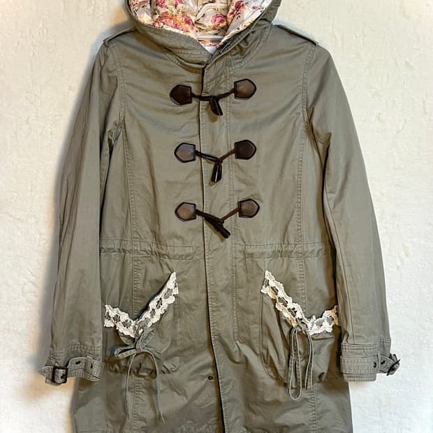 빈티지 리즈리사 레이스 야상 떡볶이 코트