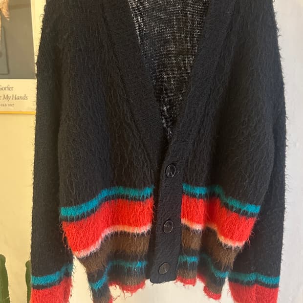 에드워드커밍 스트라이프 모헤어 가디건 (2size)