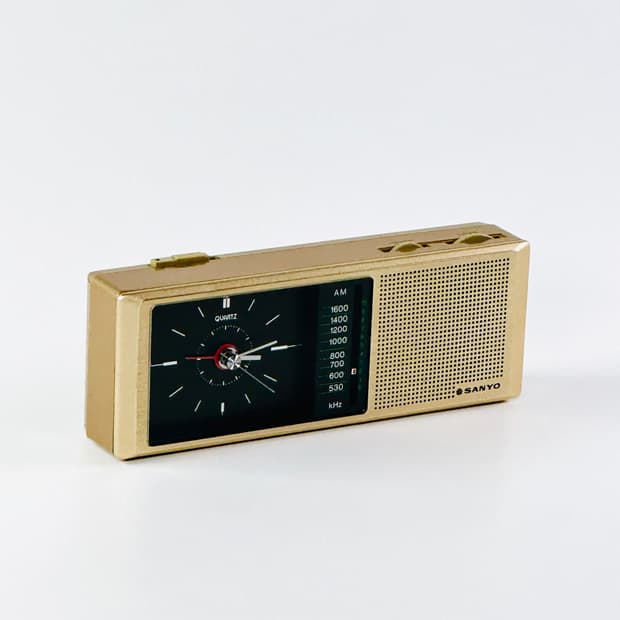 산요 빈티지 AM 라디오 시계