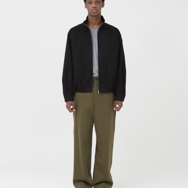 브라운야드 스탠드 칼라 블루종 4사이즈