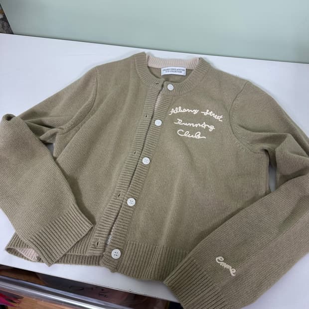 우먼M 언앤써드미스테리 베이지 레이어드 가디건