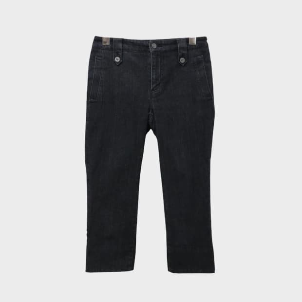 버버리 런던  흑청 데님 팬츠 66351