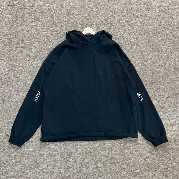 아이엠더퓨처 오버핏 후드티 블랙