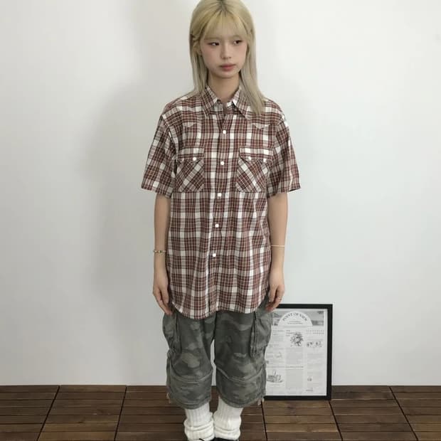 Double Works Plaid Work Shirt