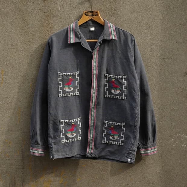 70‘s guatemala mexican 아즈텍 셔츠