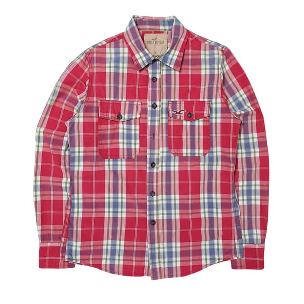 Hollister 홀리스터 레드 체크 셔츠