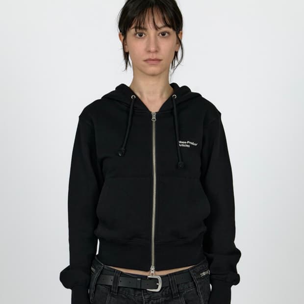 플라스틱프로덕트 MPa HOOD ZIP UP WOMEN (BLACK)