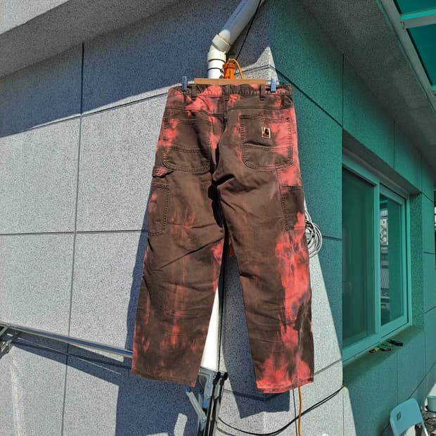 [칼하트] 빈티지 타이다이 카펜터 워크팬츠