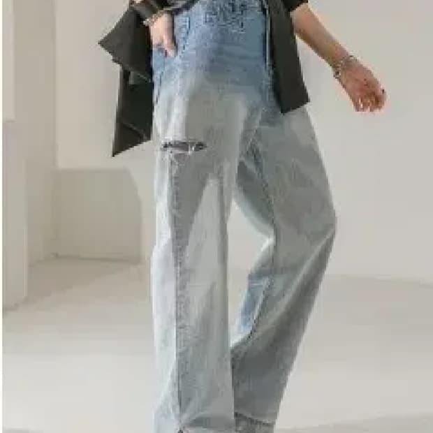 DINT 딘트 닉스 투톤 워싱 스트레이트진[55]