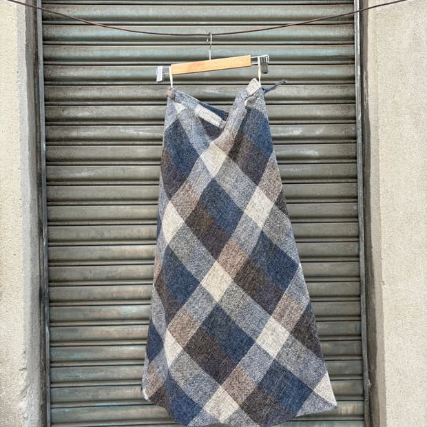 울 롱 맥시 스커트