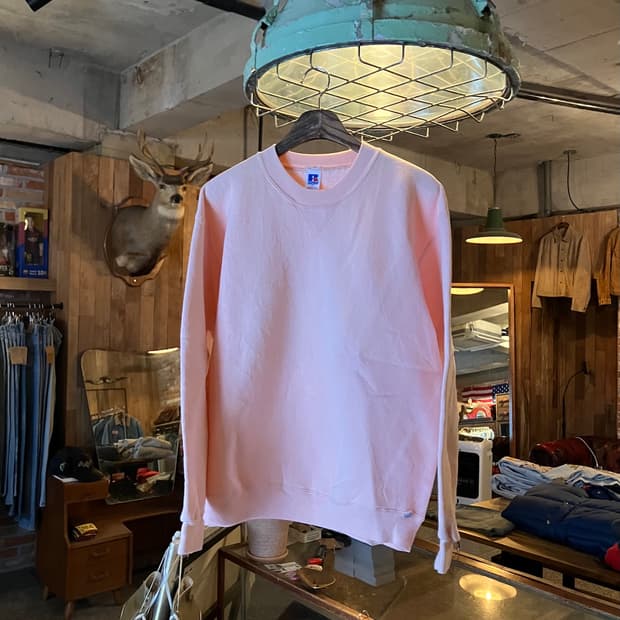 80s USA 빈티지 러셀 플레인 스웻 셔츠 맨투맨