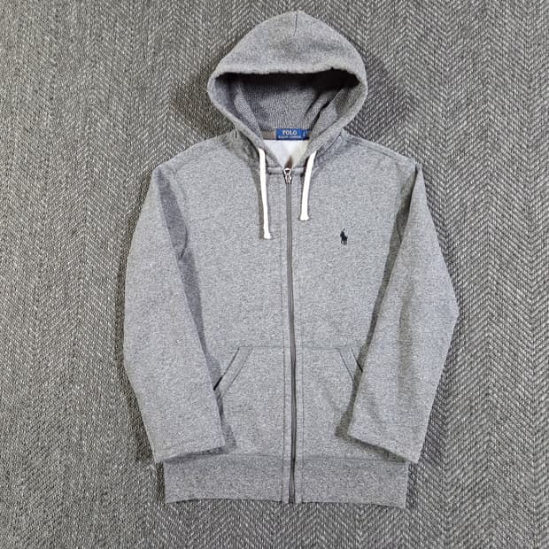 폴로 랄프로렌 차콜 그레이 풀집업 후드집업
