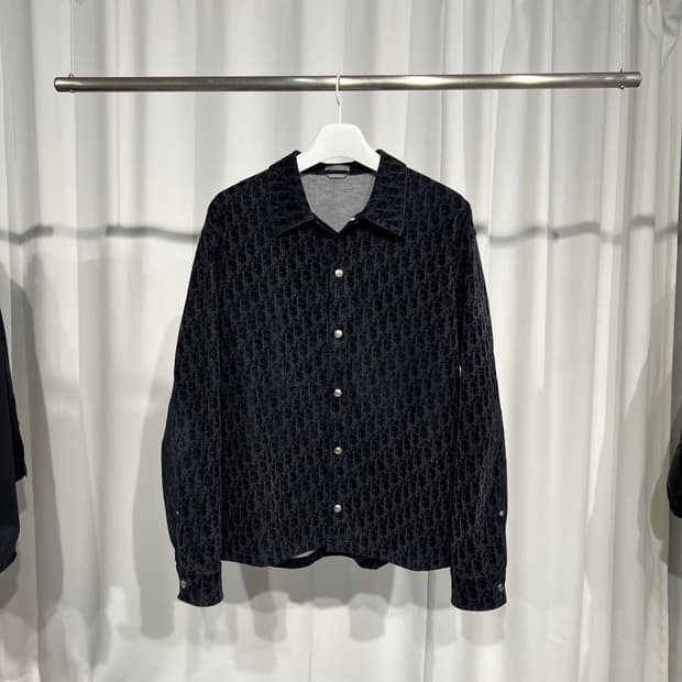 [정품] 디올 오블리크 벨벳 셔츠 자켓 (52사이즈)