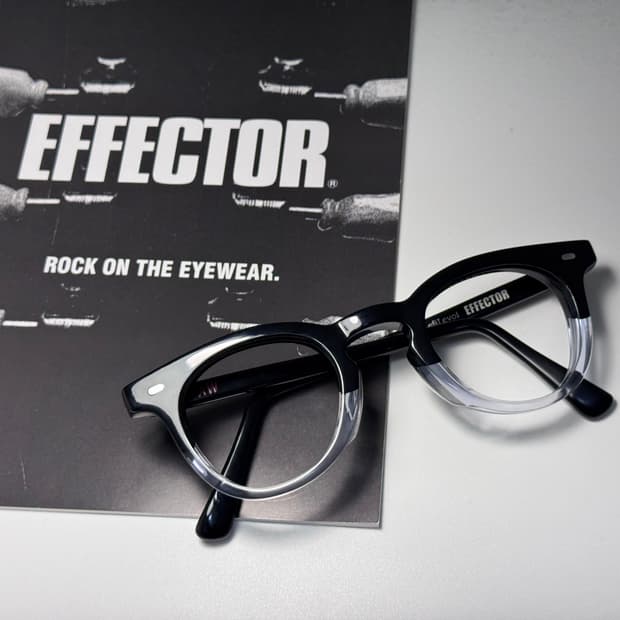 이펙터 EFFECTOR 앤디워홀 BK2 일본 볼드 뿔테 안경 0165