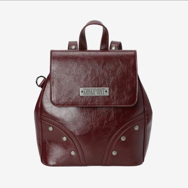 새상품⭐️카키포인트 스터드백팩 Stud Backpack (red)