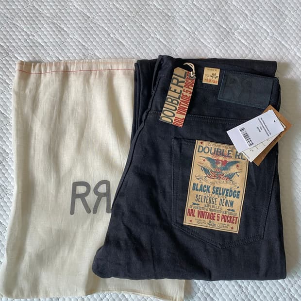 RRL 빈파포 블랙온블랙 32/32