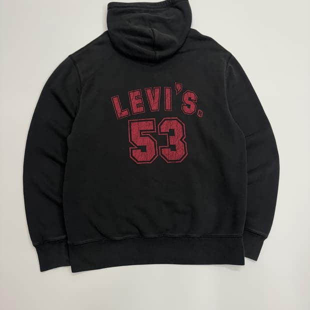 Levis 빈티지 리바이스 블랙 후드 티셔츠
