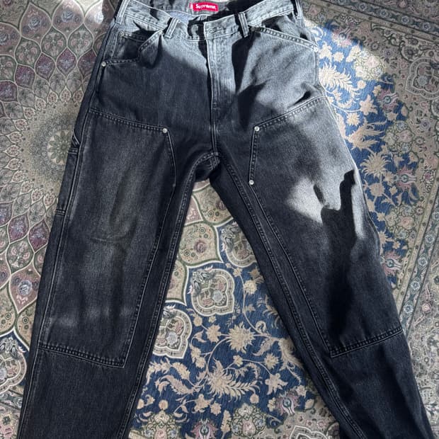 슈프림 더블니 데님 팬츠 32사이즈 24ss