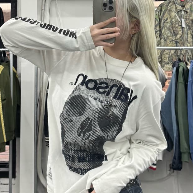 밴슨 레더 스컬 롱슬리브