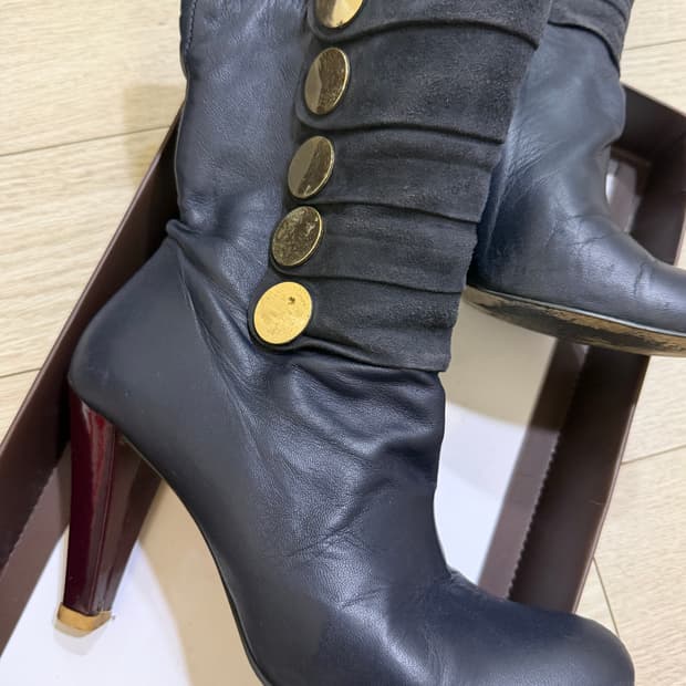 지니킴 빈티지 부츠 9cm