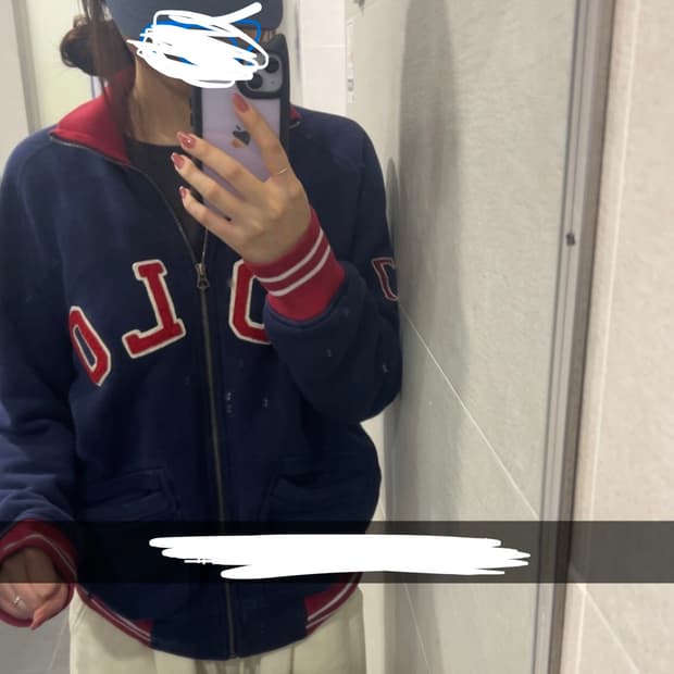 폴로 랄프로렌 스펠링 로고 집업