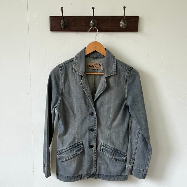 LOIS 에이징 데님 자켓