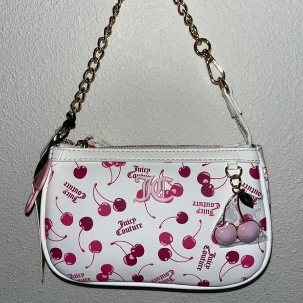 쥬시꾸뛰르 체리 참 미니백