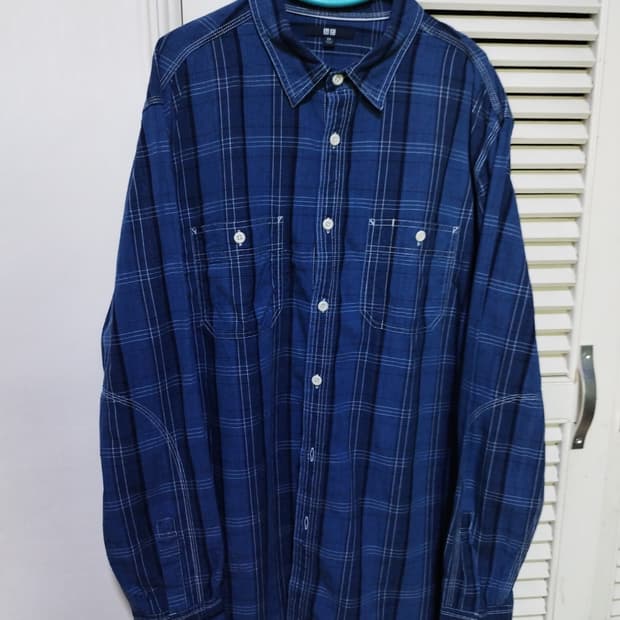 2XL 유니클로 체크셔츠